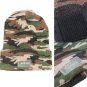 Warm Men Hat LED Lights Camouflage Winter Beanie Knitted Safety Army Cap