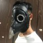 Doctor Steampunk Mask Plague Crow Bird Long Nose Black Leather Horror Costume