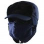 Men Winter Bomber Hat Women Aviator Fur Scarf Mask Warm Ski Cap Trooper Trapper