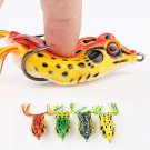 4pcs Lot Frog Fishing Lures Crank Bait Top Water Artificial Minnow Soft Bait