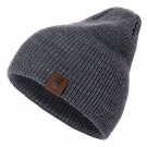Knitted Winter Hat Men Warm Ski Sport Cap Fashion Solid Color Hip Hop Beanie