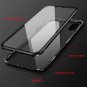 Phone Case For iPhone X XS Max 7 8 Plus Magnet Tempered Glass Clear Flip Cover