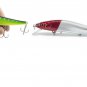 Minnow Fishing Lure Wobbler Tackle Bait Hooks Bass Hard Crankbait Jig Pike 3D