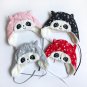 Baby Kids Winter Hat Toddler Boys Girls Cute Panda Cartoon Beanie Warm Cap Fur