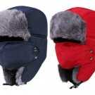 Men Winter Hat Women Trooper Ski Bomber Aviator Mask Faux Fur Ear Flap Cap Warm