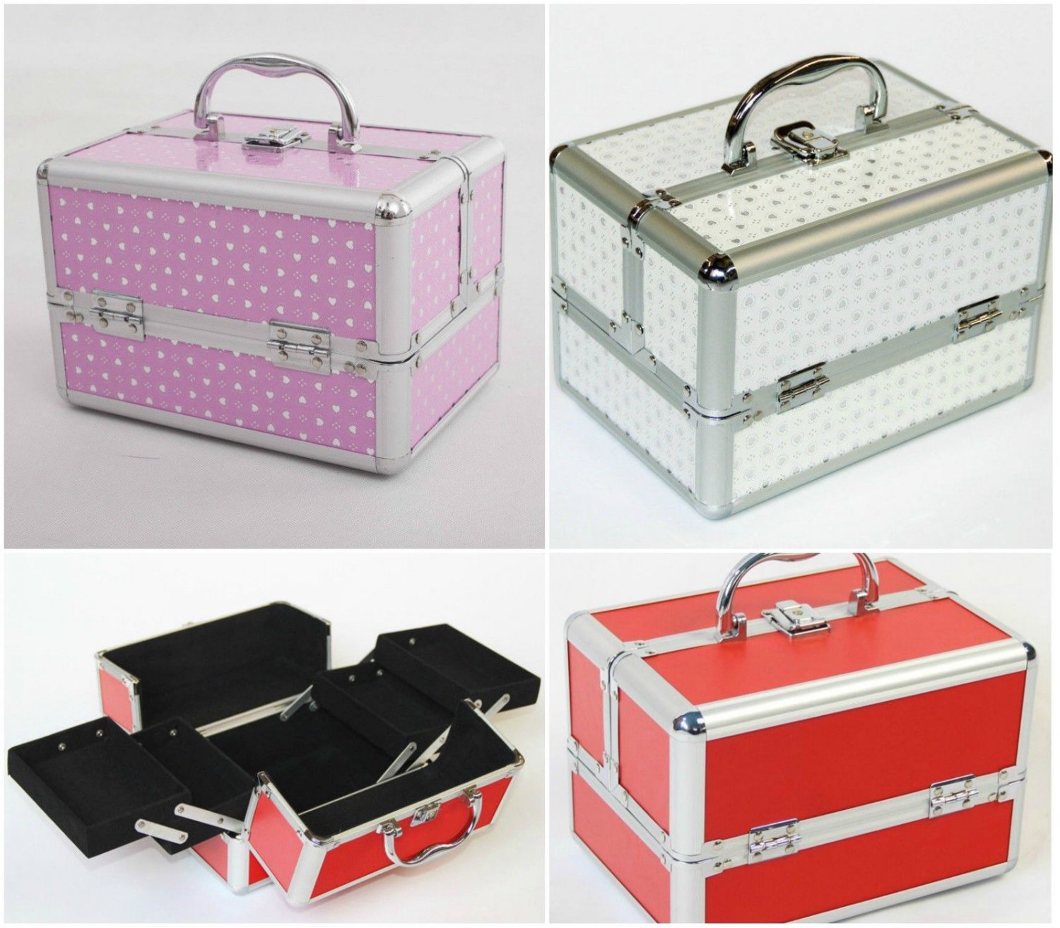 Makeup Organizer Travel Box Portable Storage Jewelry Bag Cosmetic Case Beauty