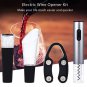 Electric Wine Opener With Automatic Corkscrew And Foil Remover Bottles Recharge
