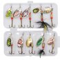 Fishing Spinner Bait 10pcs/lot Lure Metal Bass Tackle Crankbait Hooks Fish Sport