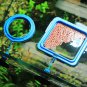 Aquarium Fish Feeding Ring Tank Food Suction Cup Floating Square Feeder Station