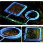 Aquarium Fish Feeding Ring Tank Food Suction Cup Floating Square Feeder Station