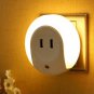 Wall Charger Adapter Night Light LED Sensor Usb 2 Port Perception Travel Lamp