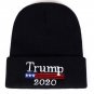 Men Winter Hat Donald Trump Knit Beanie Ski Cap Keep America Great USA Flag Fun