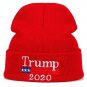 Men Winter Hat Donald Trump Knit Beanie Ski Cap Keep America Great USA Flag Fun