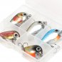 5pcs/Lot 1.5g 3cm Topwater Fishing Lures Wobbler Mini Crankbait With Plastic Box