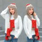 Winter Hat Scarf For Women Warm Knitted Crochet Knit Cap Pompom Beanie Aviator