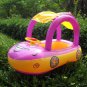 Baby Inflatable Bathtub Swimming Seat Float Pool Car Swim Boat Water Sunshade