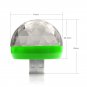 Car USB LED Light Mini Colorful Music Sound Lamp Disco Atmosphere RGB Plug Phone