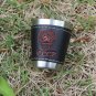 Russia CCCP Hip Flask Cup Set Stainless Steel PU Leather Liquor Alcohol Hip Shot