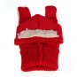 Winter Kids Hat Hood Scarf Sheep Cartoon Wool Warm Cap Knit Baby Beanie Toddler