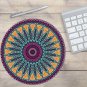 Round Mouse Pad PC Gaming Mandala Art Vintage Non Slip Rubber Mat Retro Style