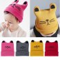 Winter Baby Hat Kids Cartoon Cat Beanie Knitted Warm Cap For Newborn Girls Boys