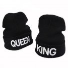 Winter Hat For Men Women King Queen Beanie Casual Skullies Warm Ski Cap Knitted