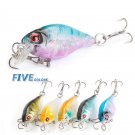 Minnow Fishing Lure Wobbler Crankbait Artificial Bait Swim Tackle Bass 5pcs/lot