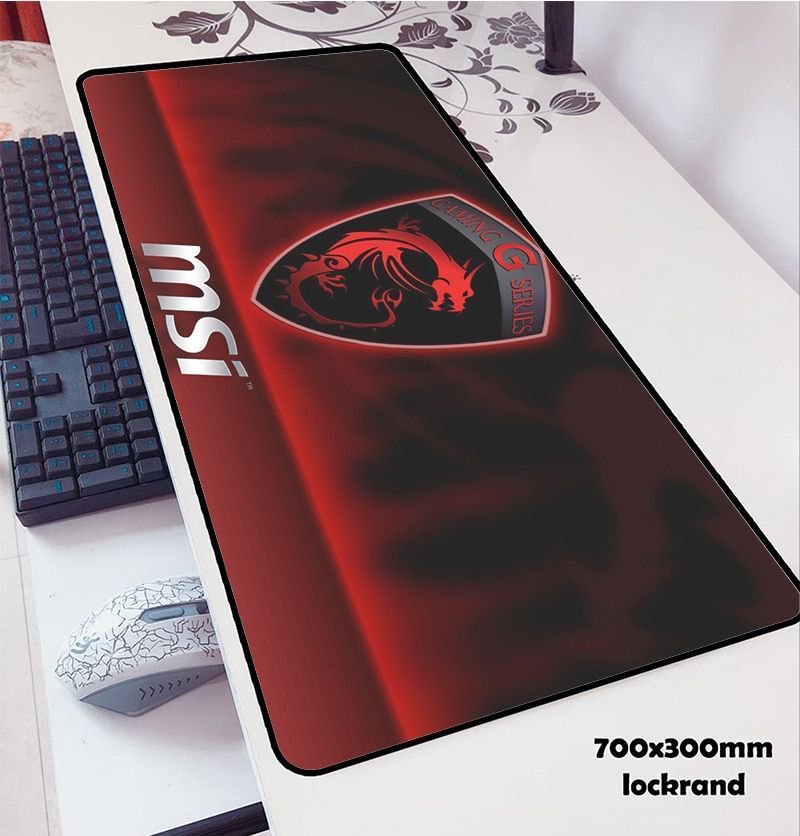 Computer Mouse Pad Gaming Keyboard Mat Large Size Non Slip Rubber Locked Edge