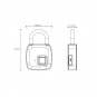 Smart Keyless Fingerprint Lock USB Rechargeable Waterproof Anti Theft Security