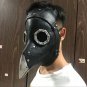 Face Mask Doctor Steampunk Plague Bird Long Nose Black Leather Horror Costume