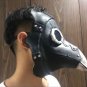 Face Mask Doctor Steampunk Plague Bird Long Nose Black Leather Horror Costume