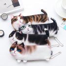 Pencil Pen Storage School Bag Case Makeup Cosmetic Pouch Cartoon Cat Shape