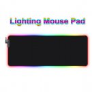 Led Lighting Mouse Pad Gaming Large Glow Mat Knitted Edge USB Rubber Keypad