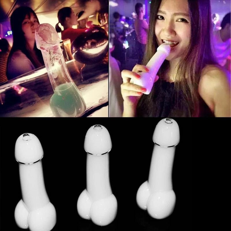 Transparent Creative Wine Glass Penis Cup Beer Juice Cocktail Gift Decoration
