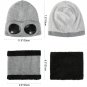Women Winter Hat With Glasses Warm Beanies Skull Ski Knitted Cap Pilot New