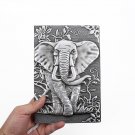 Retro Notebook Planner Journal Notepad Relief Effect Diary PU Leather Cover A5