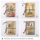 2019 A6 Notebook Planner Vintage Journal Retro Notepad Kraft Paper PU Leather
