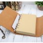 2019 A6 Notebook Planner Vintage Journal Retro Notepad Kraft Paper PU Leather