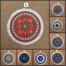 Round Mouse Pad Persian Style Retro Rug Carpet Mouse Desk Mat Gaming Non Slip