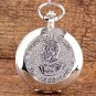 Pocket Watch USSR Soviet Russia Vintage Sickle Necklace Pendant Chain Hummer