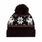 Women Winter Cute Hat Pom Pom For Girls Beanie Warm Cap Elk Ski Knit New