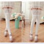 Women Socks Knee High Tight Cotton Knitted Striped Warm Stockings Elastic Fancy