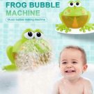 Baby Bath Water Toy Bubble Maker Frog&Crab Soap Machine With Music Kids Play