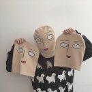 Winter Hat One Punch Man Men Women Funny Ski Knit Cap Cartoon Anime Bald Saitama