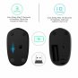 2.4GHz Wireless Mouse USB Laptop Mute Gaming Silent Mice Computer Optical Black