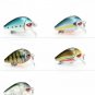 5pcs Mini Crankbait Fishing Lures Topwater Swimbait Wobblers Artificial Bait