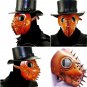 Face Mask Leather Grimace Cosplay Steampunk Plague Horror Halloween Devil Ghost