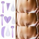 Women Bikini Shaving Stencil Pubic Hair Razor Intimate Care Shaping Tool Heart
