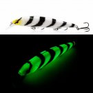 Minnow Fishing Lure Glow Artificial Floating Bait Jerkbait Crankbait 19 g 3D Eye