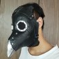 Leather Face Mask Steampunk Plague Doctor Bird Long Nose Black Horror Costume